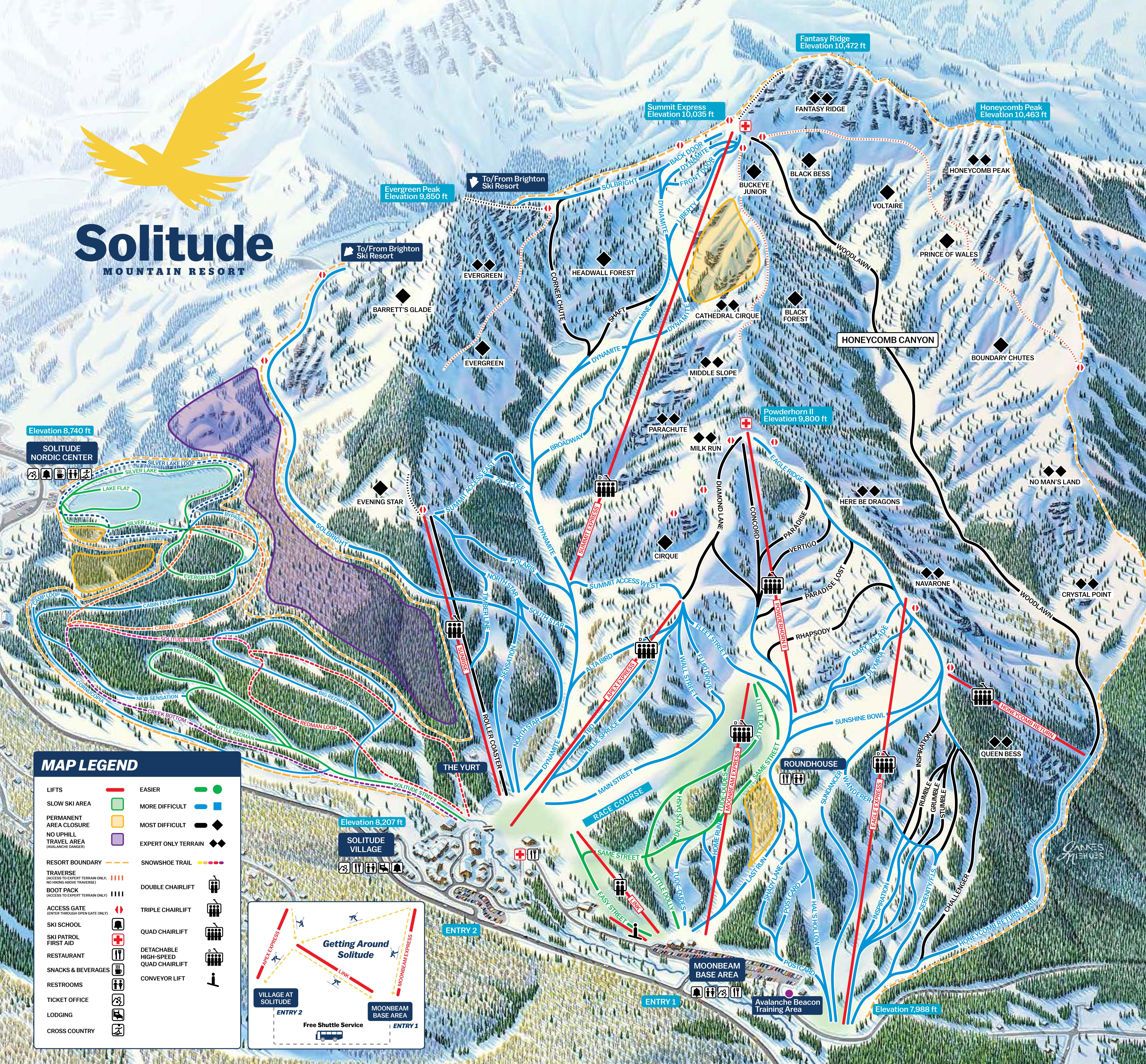 Solitude Trail Map 2016
